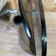 Pair of vintage smoked glass wall lamps