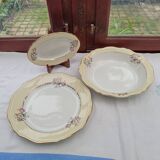 Set of 3 dishes and sauce boat L'Amandinoise