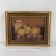Oil painting on canvas, still life with fruits and pot, nuts, signed, George Cros, signed