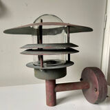 Classic Danish  Outdoor Wall Lamp in Copper