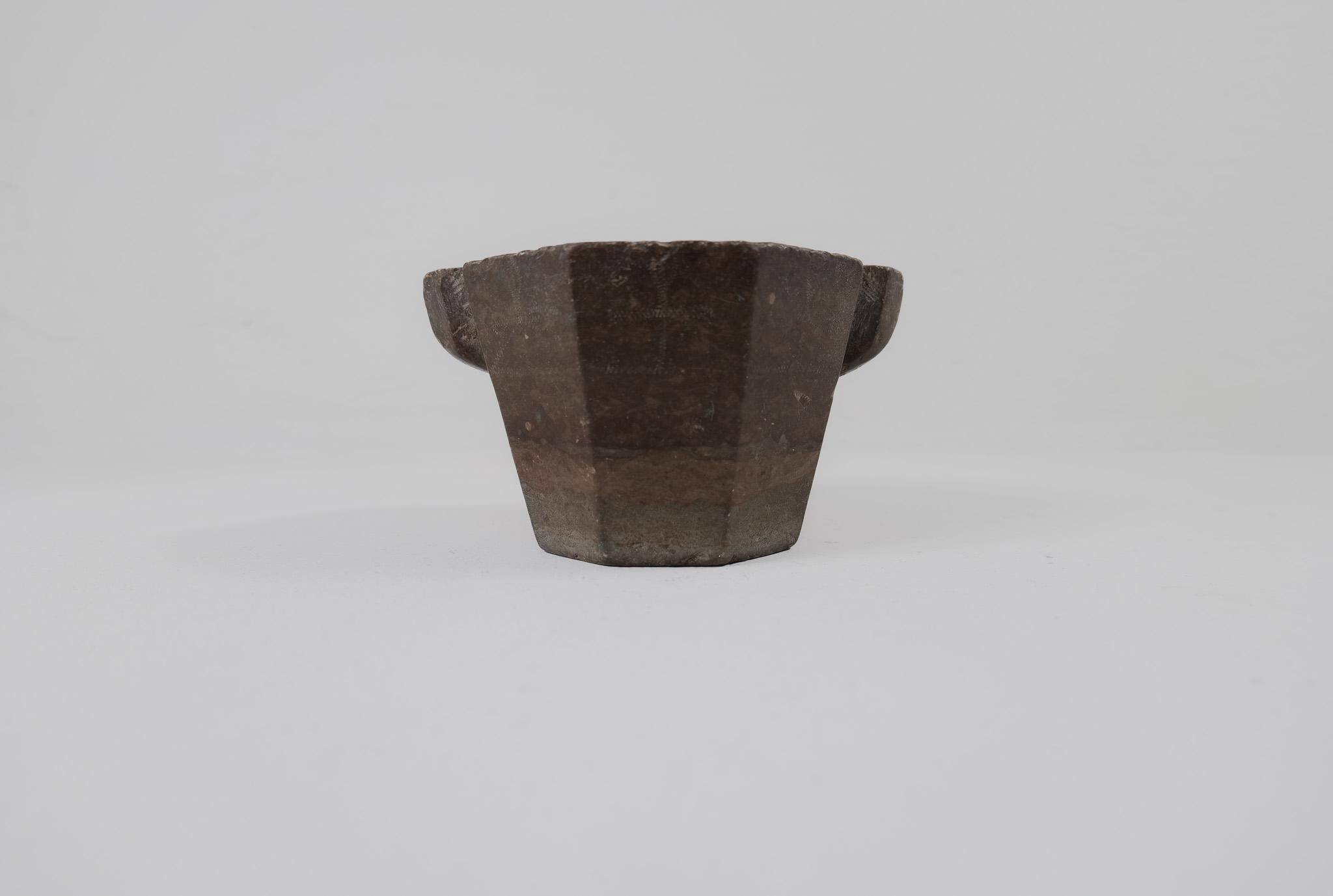 Large Ancient Mortar in Swedish Stone, circa 1800