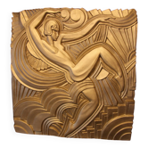 Bas-relief Art Deco, Folies Bergères Paris, French Art Deco