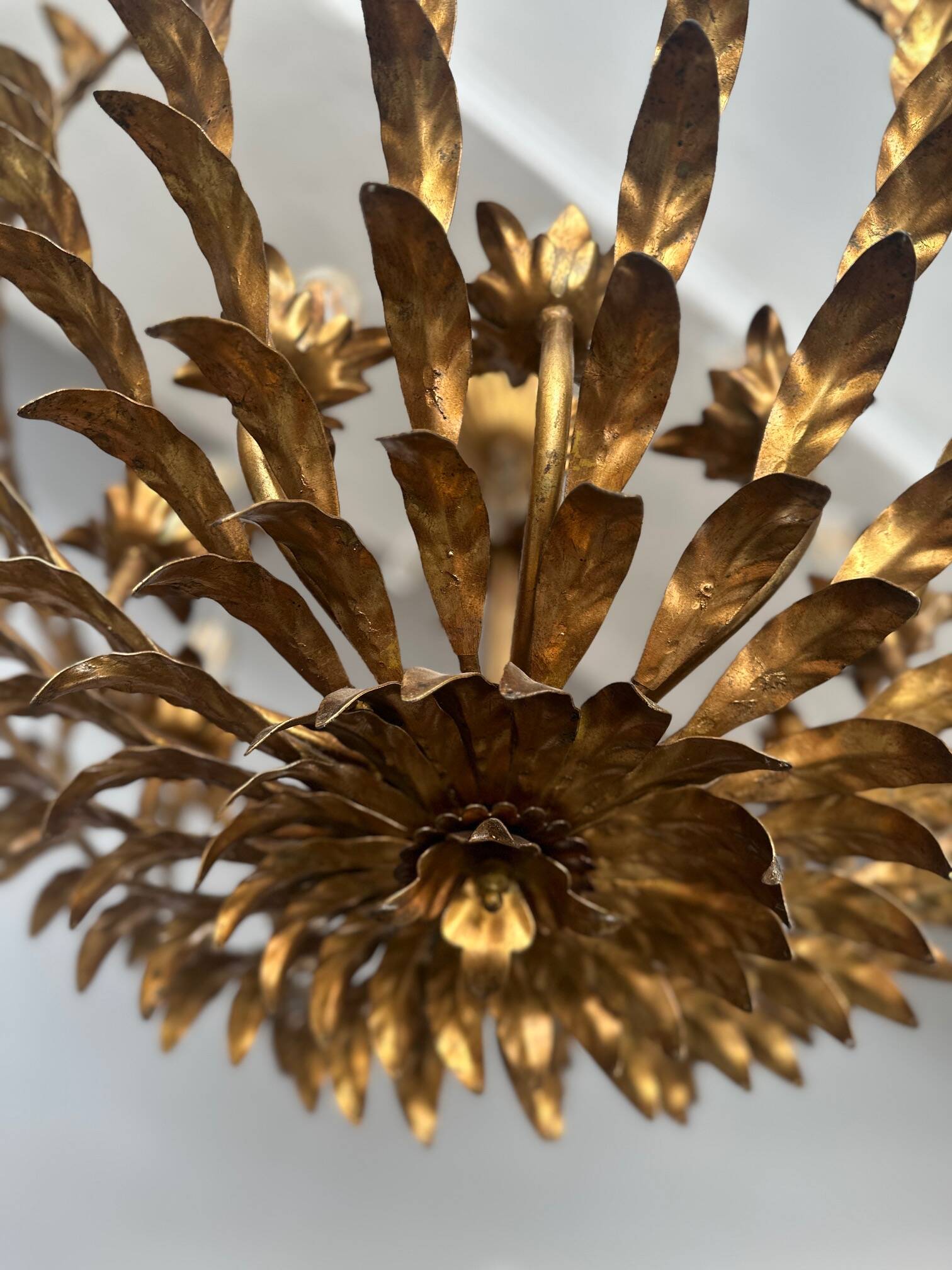 Brass chandelier 1960