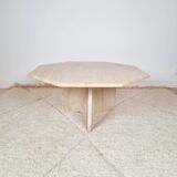 Travertine coffee table