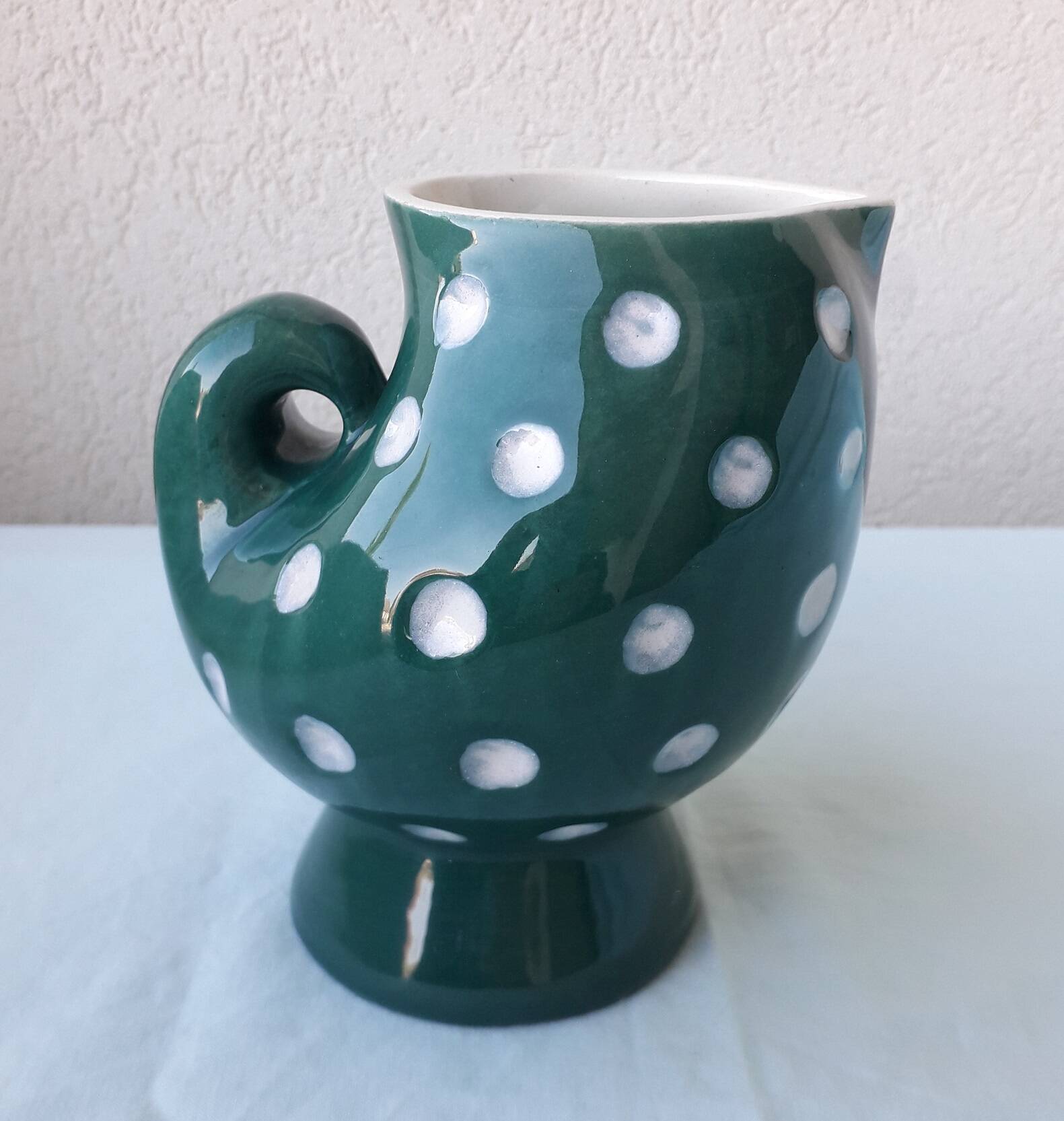 Spotty milk jug