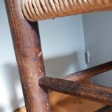 Mulched tripod stool