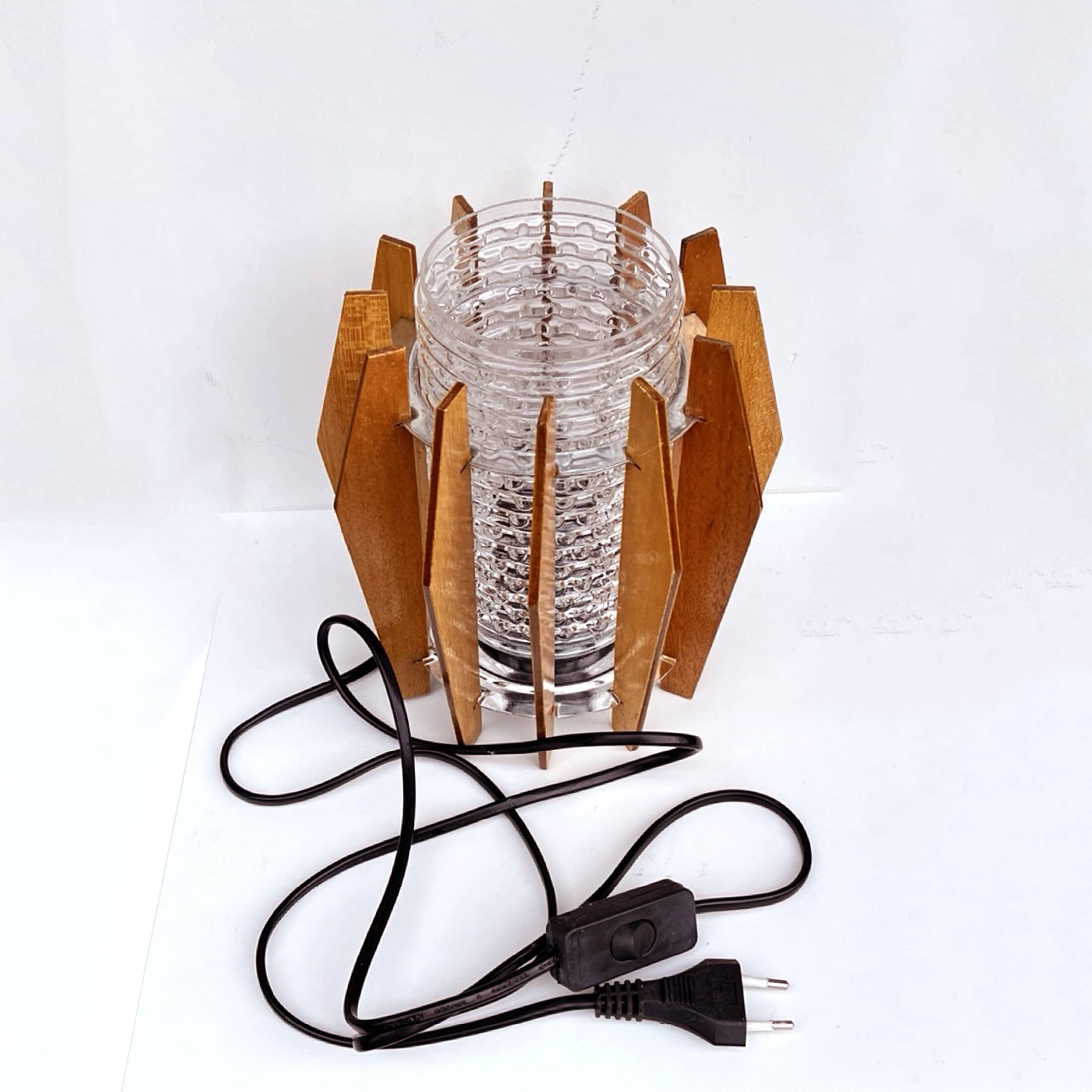 Night lamp, Dřevo Humpolec, Czechoslovakia, 1960s