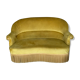 Sofa seat yellow velvet toad