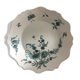 Assiette ancienne décor floral