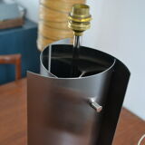 Vintage stainless steel lamp from the 60s 70s