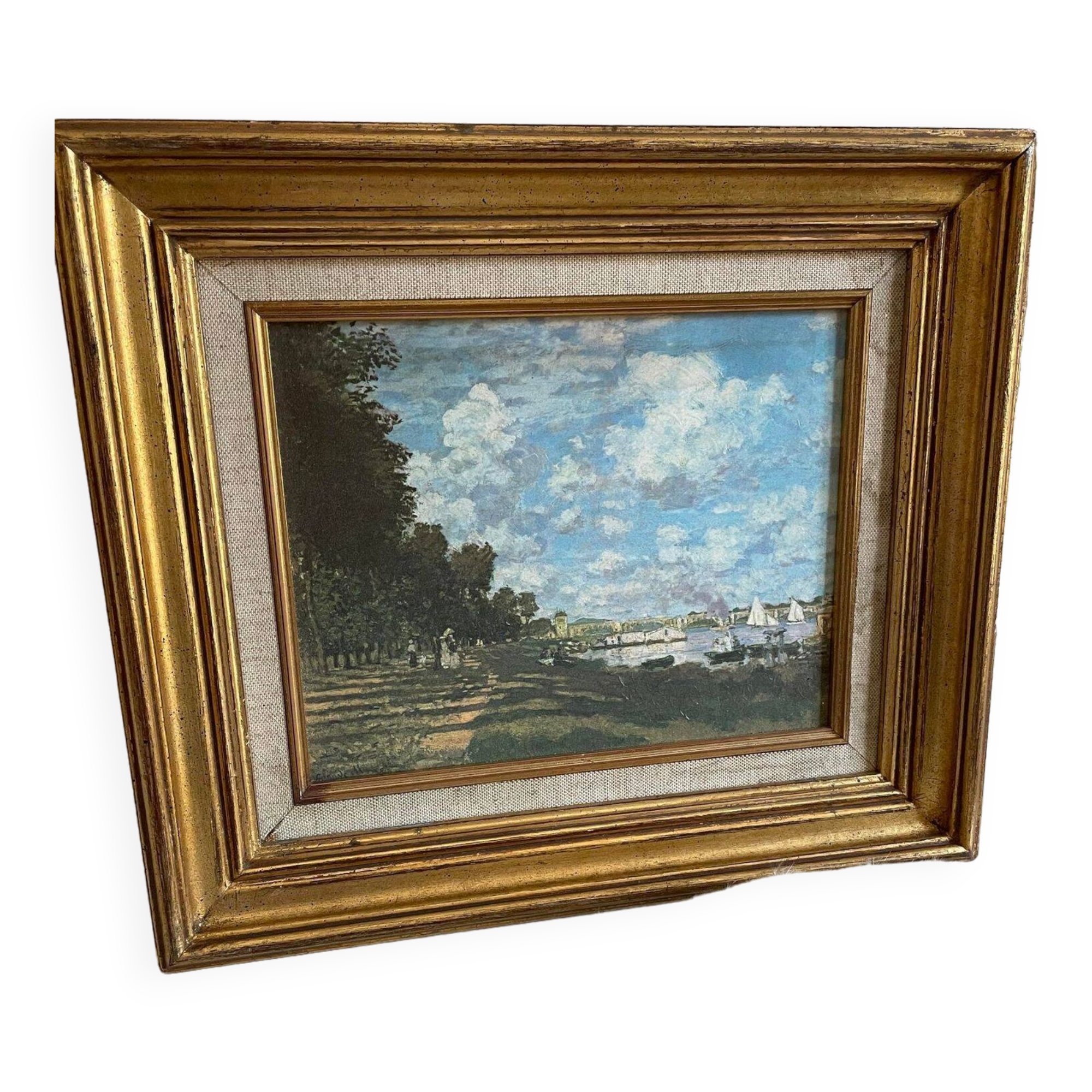Painting reproduction of Monet the basins of Argenteuil