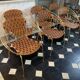 Series of 6 garden armchairs and patio Scoubidou', Italian Vintage Design 1950s