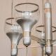 Lustre 5 branches en aluminium brossé