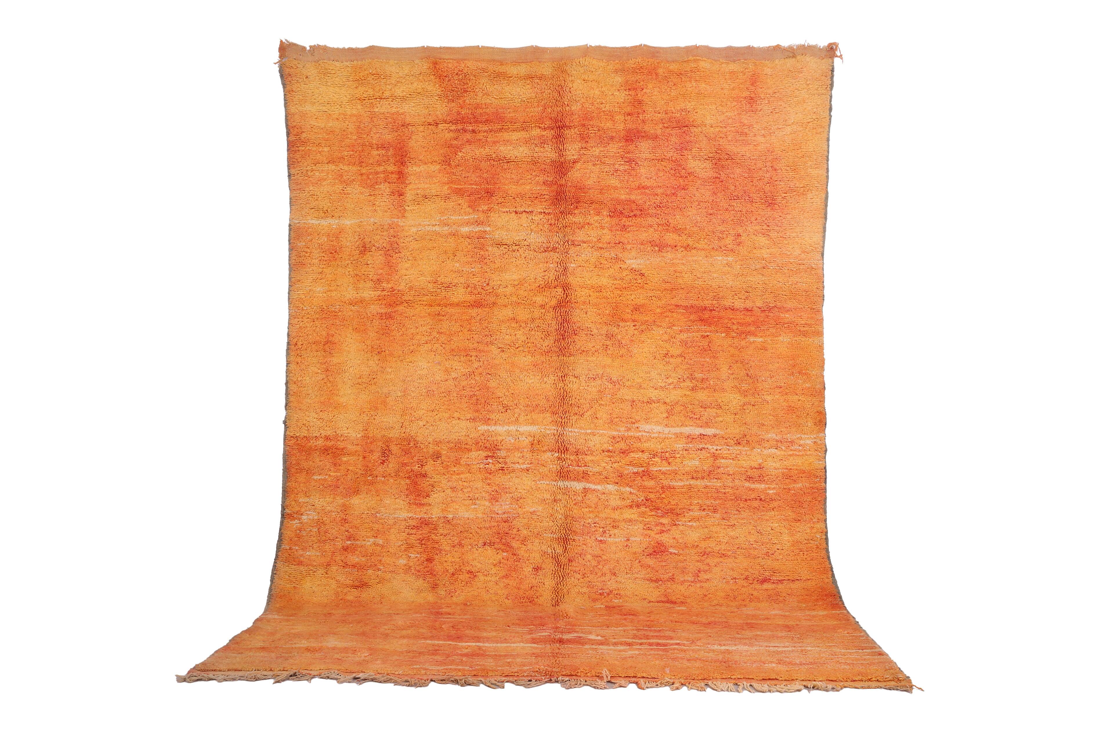 Vintage Moroccan Rug 203 x 281 cm - Handmade Berber Rug - Old Moroccan Rug