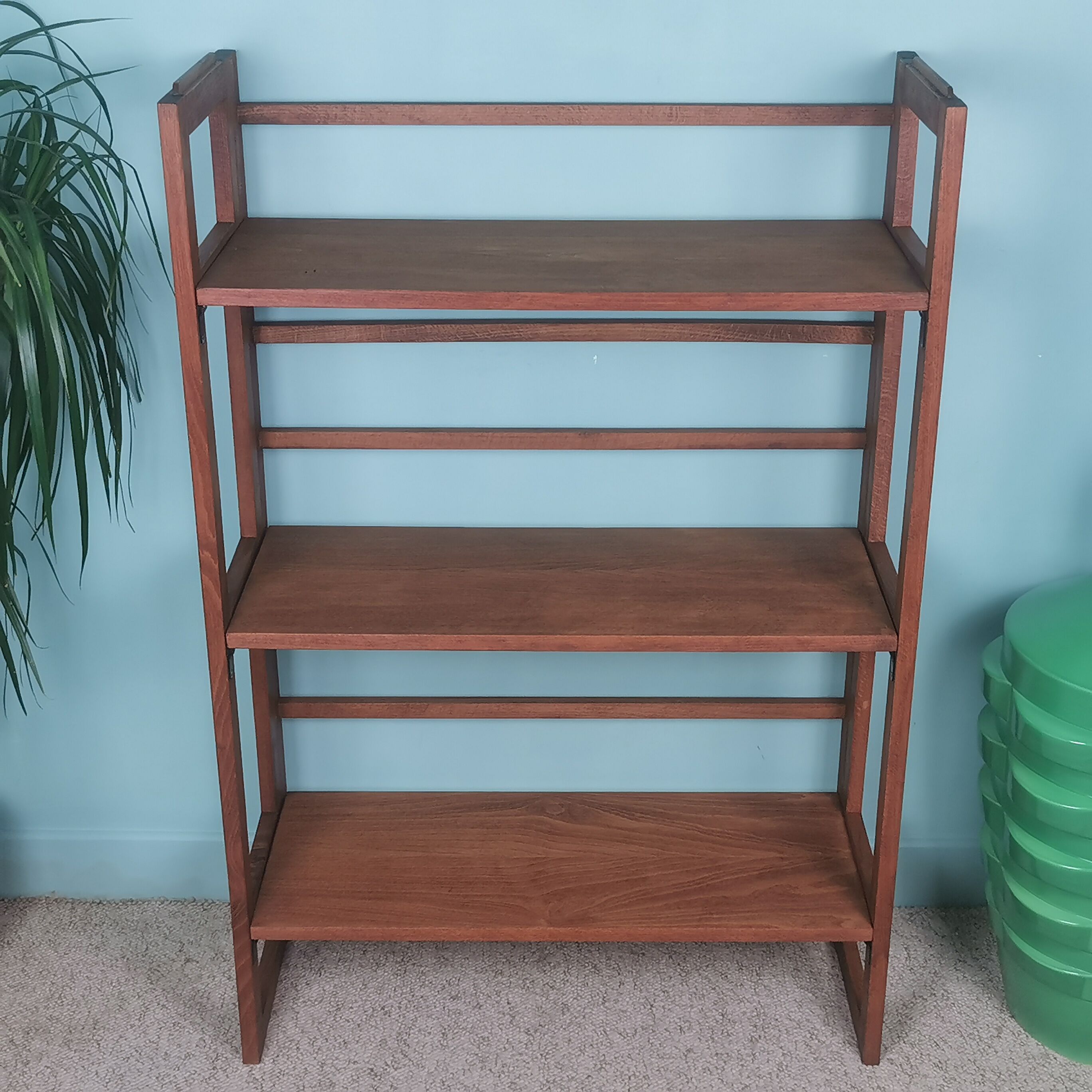Folding bookcase shelf 50's