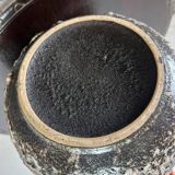 Vintage brown beige ceramic vase