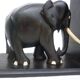 Former pair of ART DECO book greenhouses with ebony elephant motifs