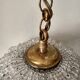Brass hot air balloon pendant light with crystal drops