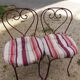 Paire de chaises metal de jardin