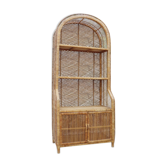 Emmanuelle-style rattan shelf 1960