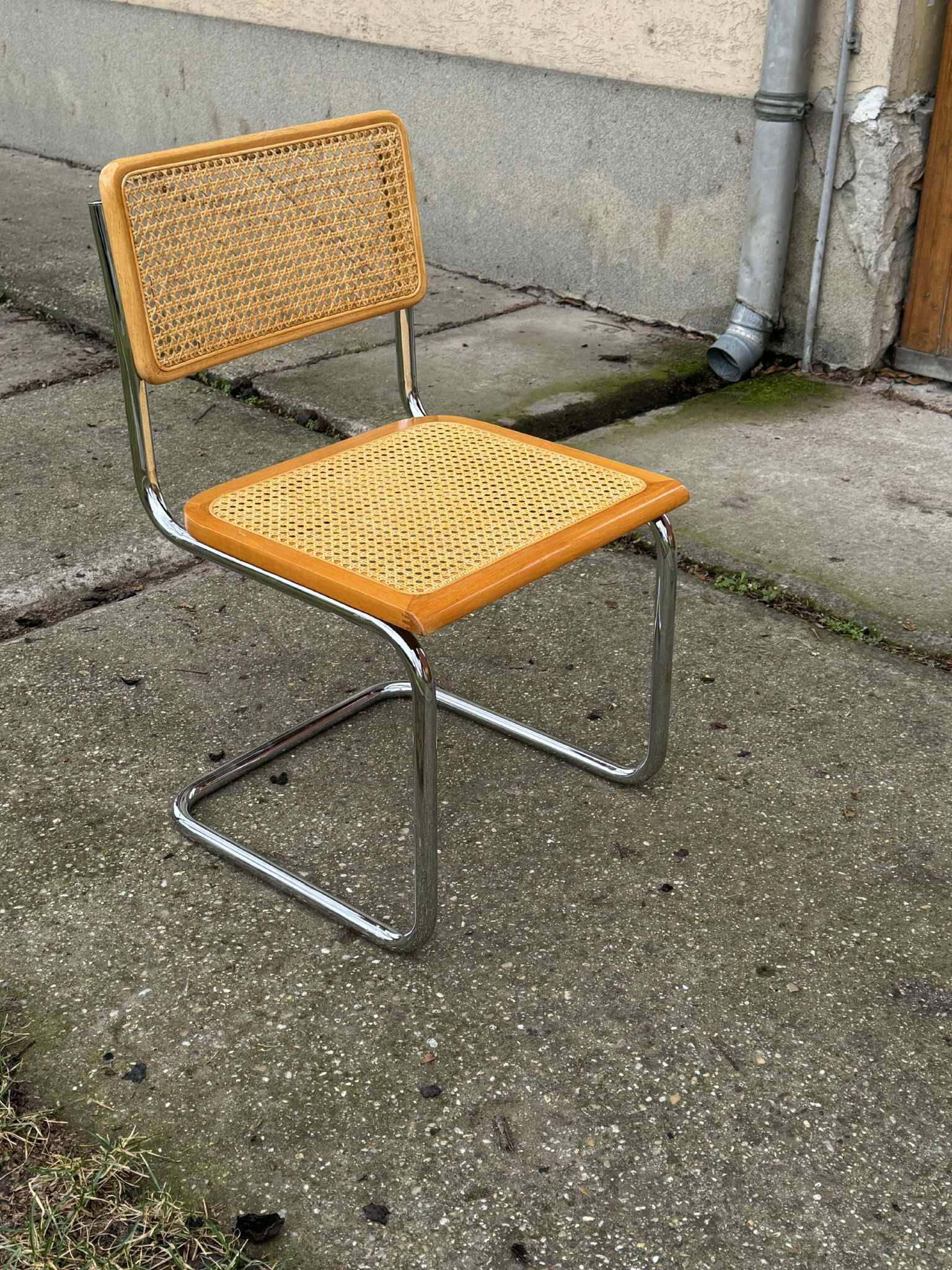 6 Mid-Century Modern Italian Marcel Breuer B32 Cesca Chairs
