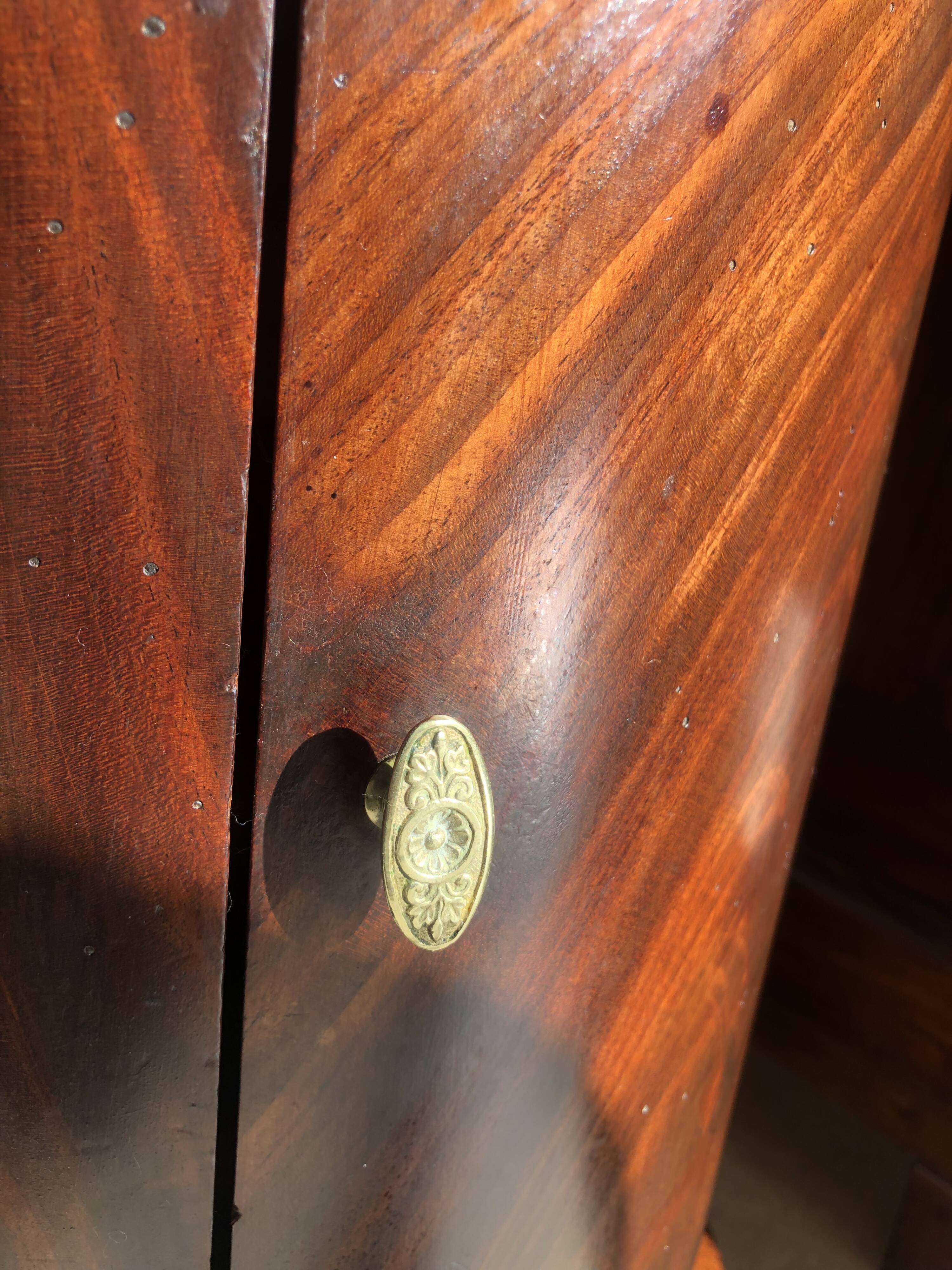 Empire Period Somno in Flamed Mahogany and Anthracite Sainte-Anne Marble