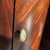 Empire Period Somno in Flamed Mahogany and Anthracite Sainte-Anne Marble