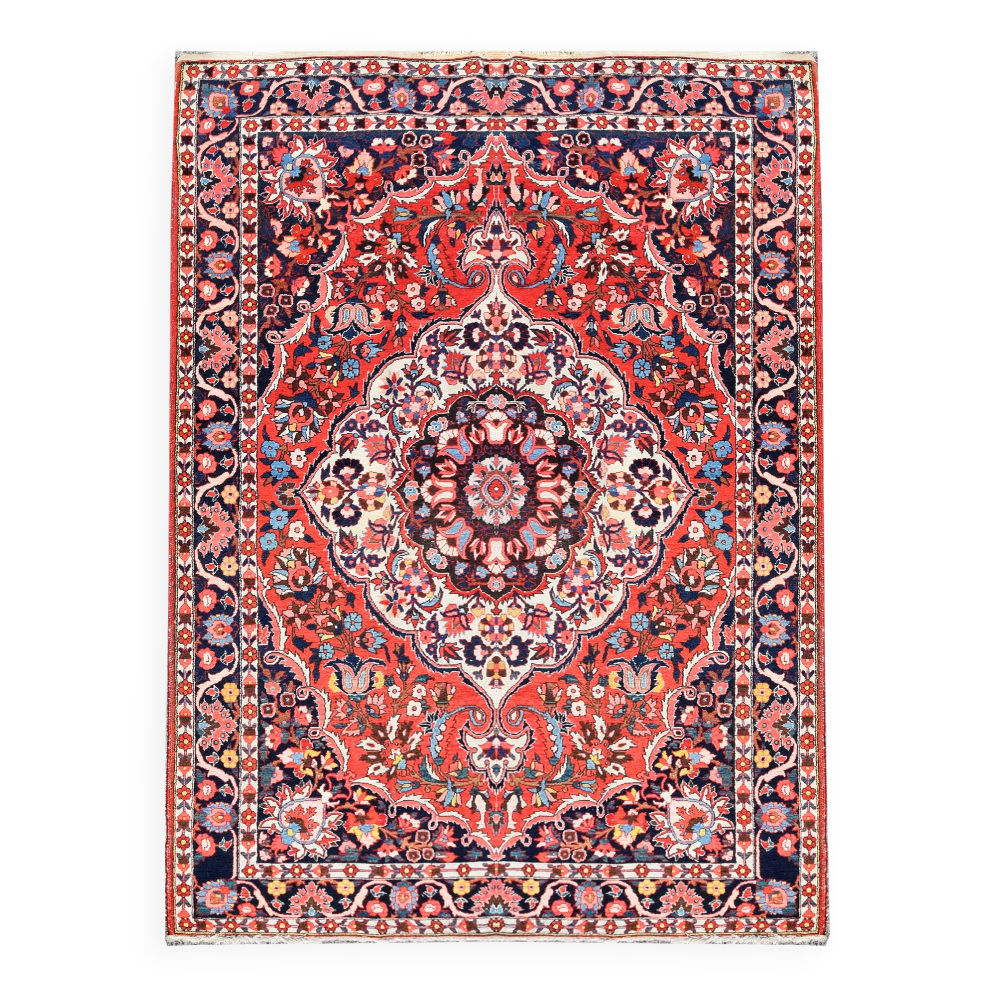 Persian Iran Saman Oriental Rug: 3.20 X 2.07 Meters - Made in