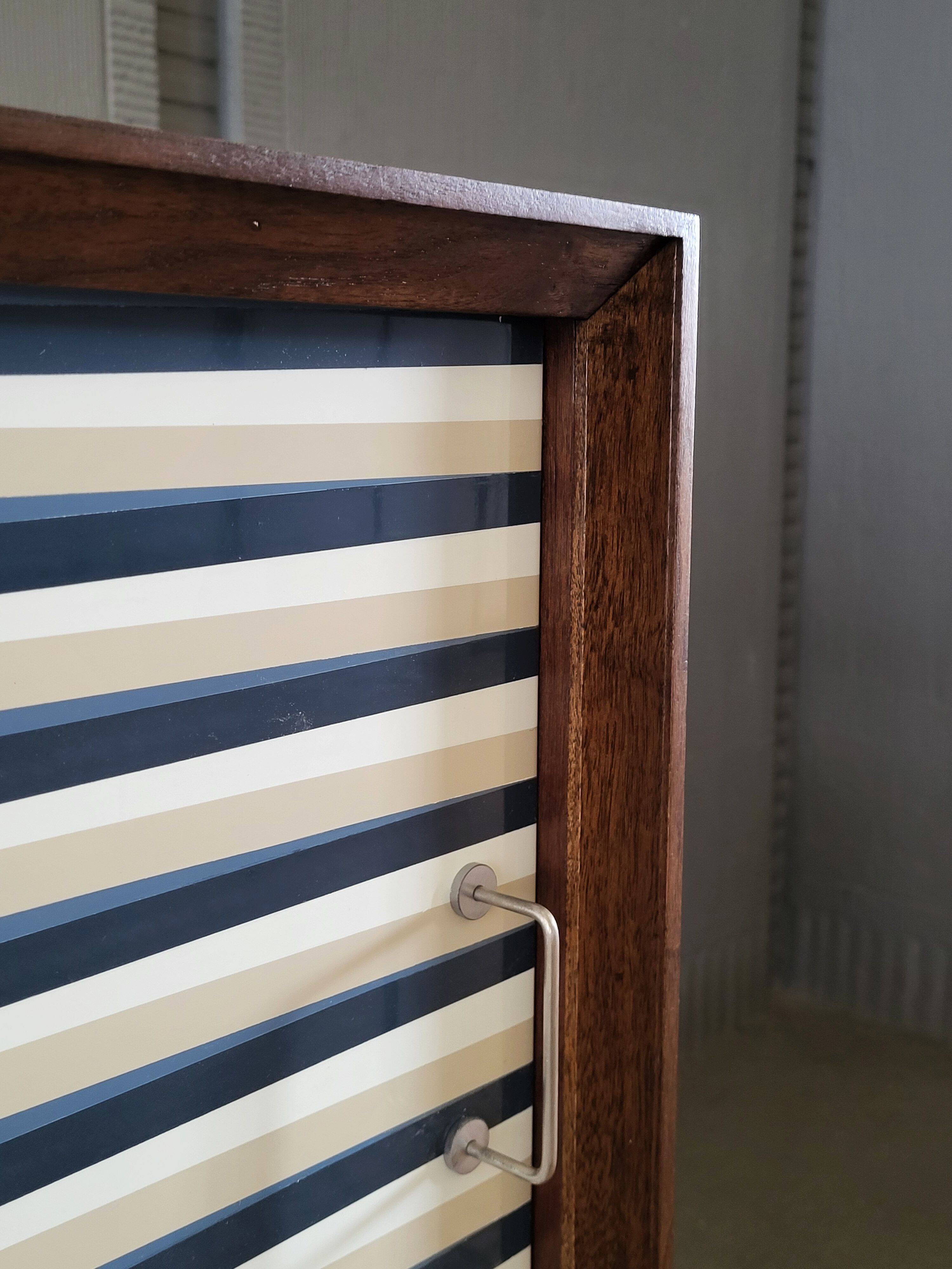 Vintage walnut wooden sideboard, 1960s, colour