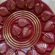 Fruit bowl - Saint Clément burgundy and gold dish