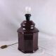Vintage Black Ceramic Table Lamp Retro Chic