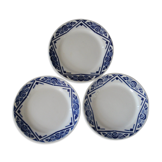 Lot de 3 assiettes plates Marcel - Badonviller