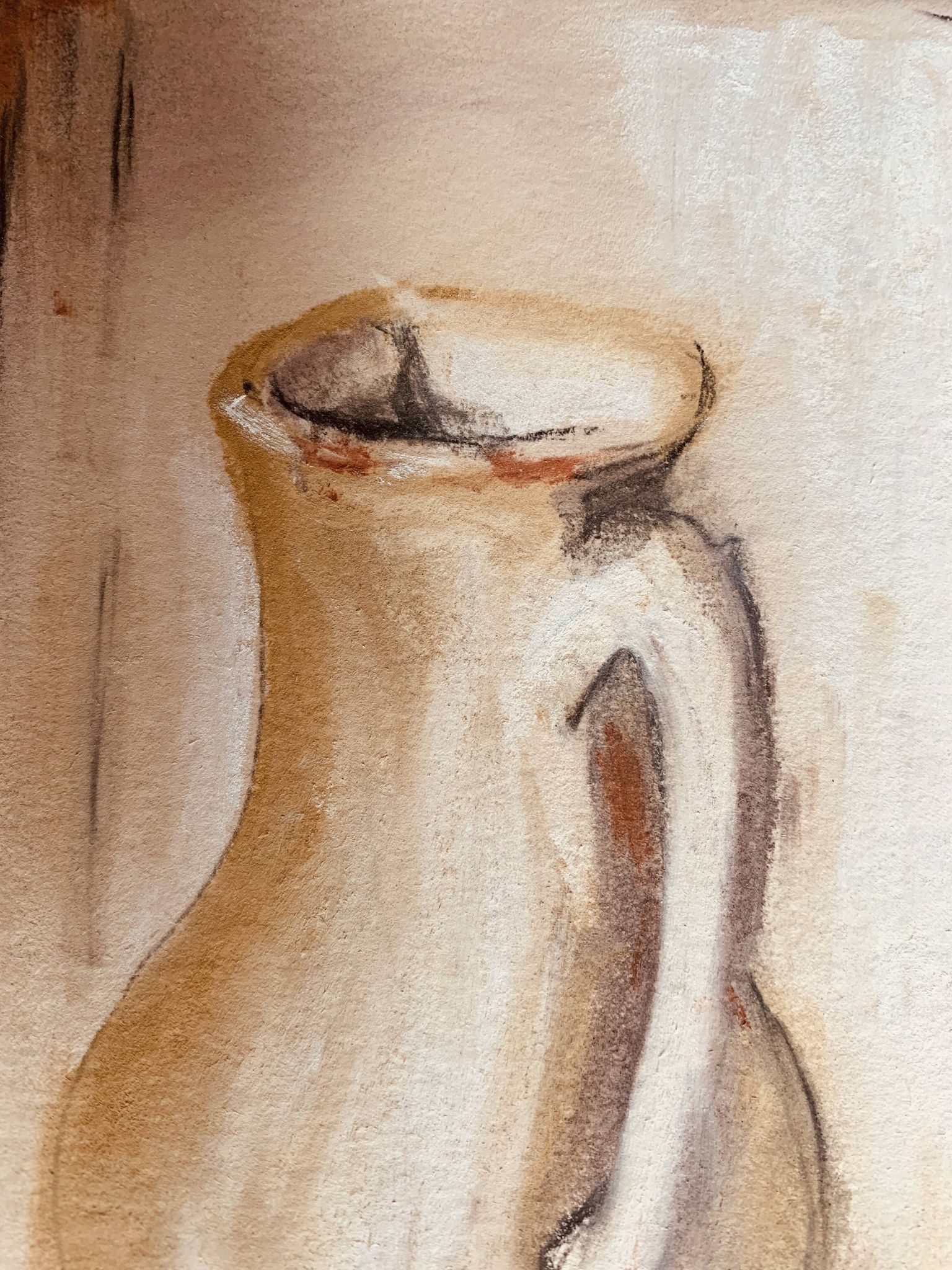 Signed still life painting in Provence "alcove with the jug"