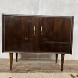 vintage varnished wood sideboard