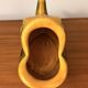 Saucière poisson Vallauris en faïence orange et vert vintage 60s/70s