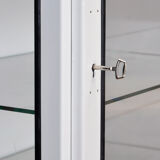 Vintage Iron And Glass Medical Cabinet, 1970s