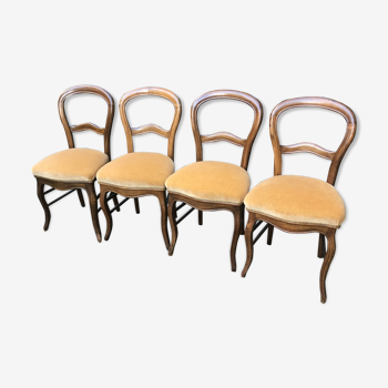 Four Louis Philippe chairs
