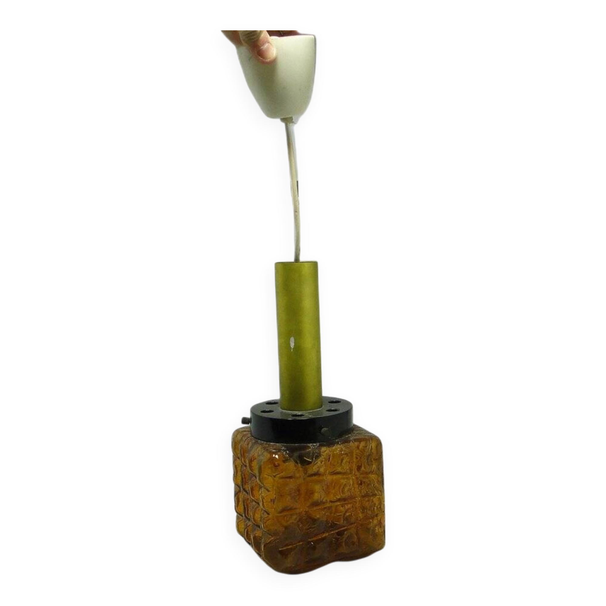 Vintage Polish pendant lamp from Polam, 1970s