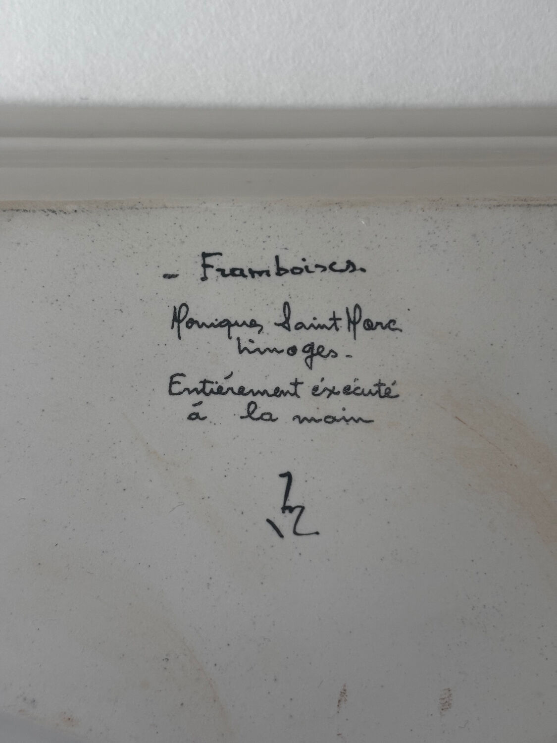 Vintage lot of two compartmentalised plates, decor Monique St Marc.