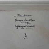 Vintage lot of two compartmentalised plates, decor Monique St Marc.