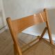 Chaise cannée pliante vintage