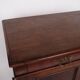 Low antique sideboard - hand polished mahogany - fixed shelves - 1880s