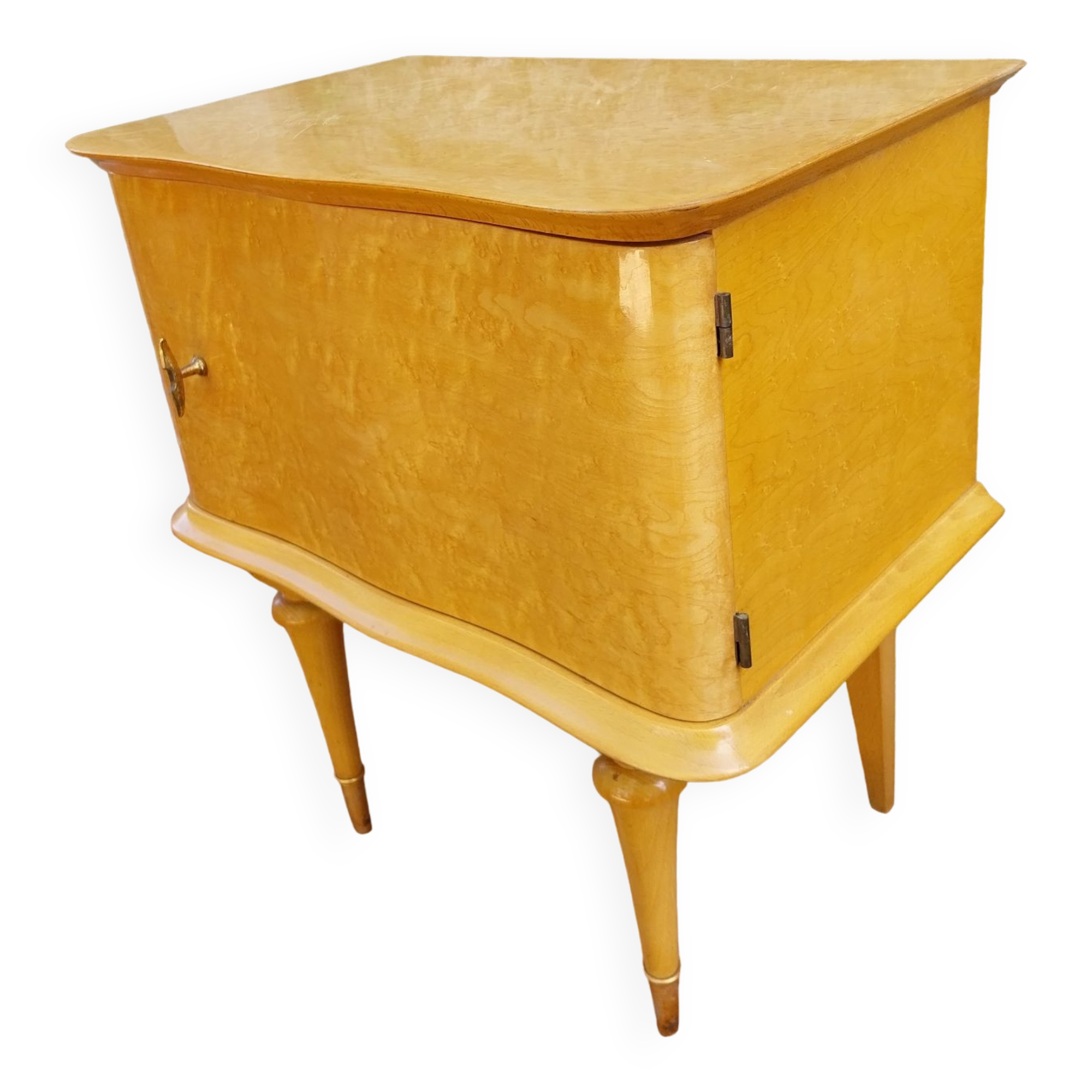 Wooden bedside table