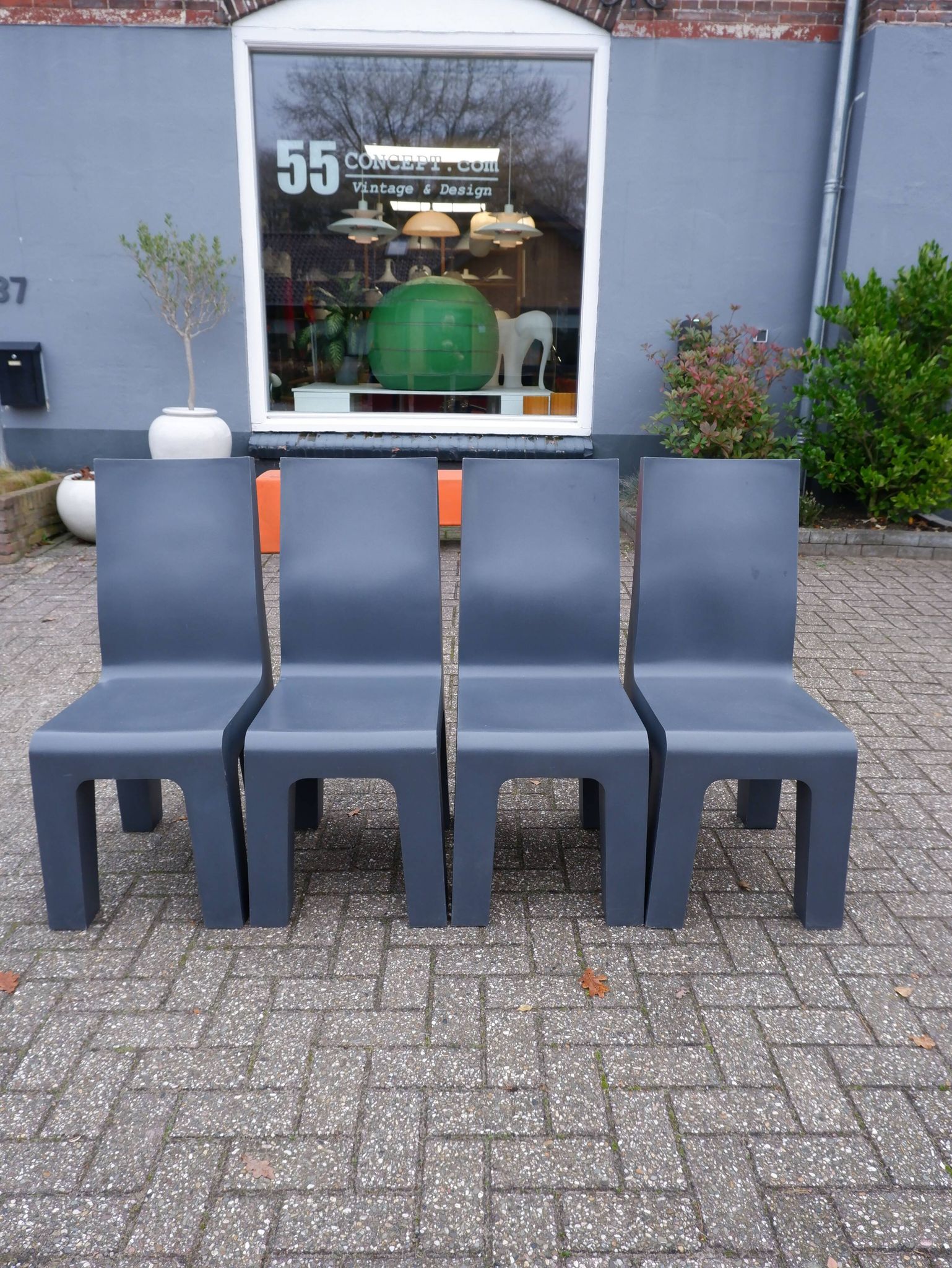 4 chaises du musée Richard Hutten, années 1990