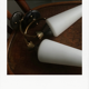 Pair of 50-60 bi-tone brass and bronze wall light