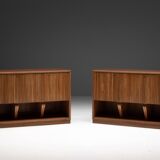 Modernist slatted credenza, Italy, 1960s