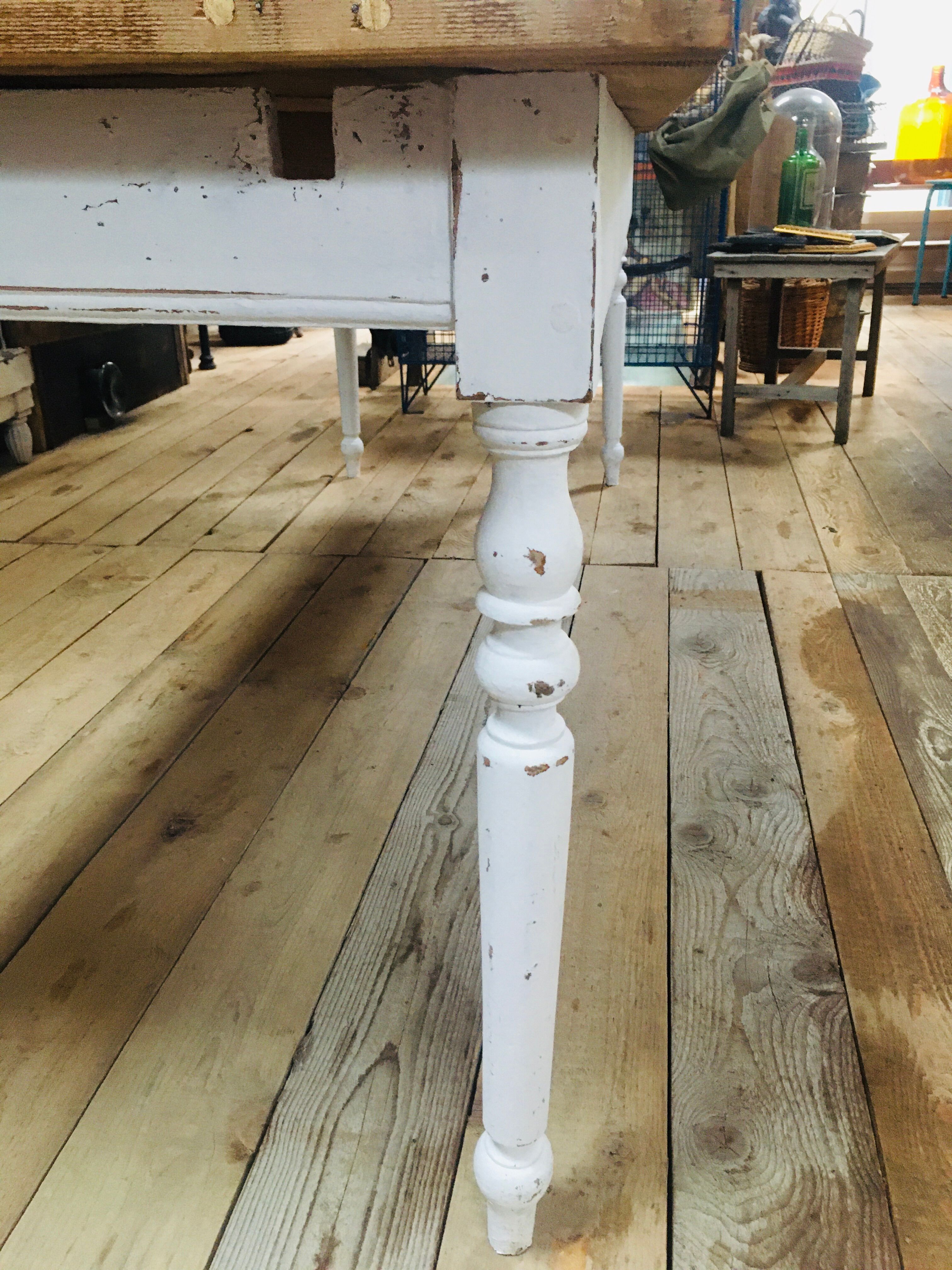 Large white fir country table 1930s