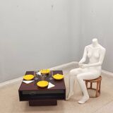 Table basse desserte vintage modulable avec bar 1960