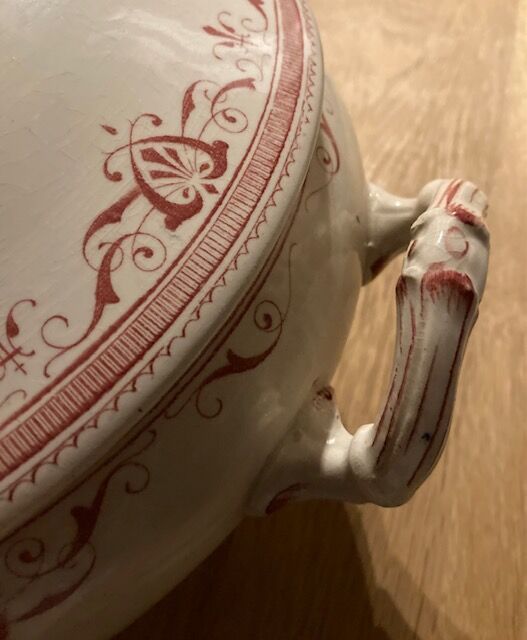 Soupière Terre de Fer Amiral Creil et Montereau,