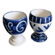 2 vintage Italian ceramic egg cups